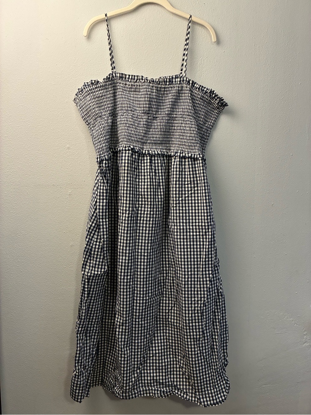 J. Crew Gingham Sundress with Smocked Bodice